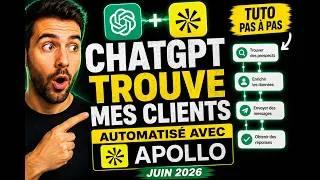 Miniature : [Tuto ChatGPT-5 + Apollo] : Prospection B2B en automatique simplement #chatgpt #apollo #prospection