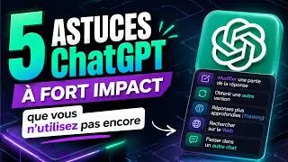 Miniature : [Tutoriel ChatGPT 2026] - 5 fonctions que 99% n'utilisent pas encore + 2 surprises #chatgpt5 #tuto