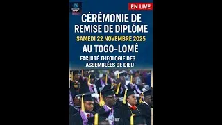 Miniature : Remise de diplôme Promotion/Class 2025 étudiants Pasteurs  (FATAD) Togo-Lomé