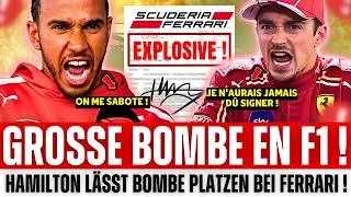 Miniature : BOMBE ! Hamilton DÉTRUIT Ferrari en direct ! | Verstappen LÂCHE UNE BOMBE sur le moteur | Mercedes