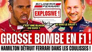 Miniature : Lewis Hamilton LÂCHE UNE BOMBE chez Ferrari | Verstappen ABANDONNÉ par son INGÉNIEUR chez Red Bull