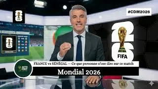 Miniature : FRANCE vs SÉNÉGAL — Ce que personne n'ose dire sur ce match qui peut tout changer