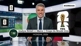 Miniature : Le Brésil a failli sombrer.  Analyse Brésil 1-1 Maroc | Coupe du Monde 2026