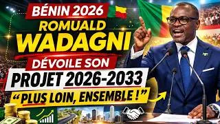 Miniature : BÉNIN 2026 : Romuald Wadagni dévoile son projet 2026-2033 (discours complet et analyses)