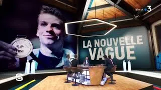 Miniature : Interview de Léon Marchand dans Stade 2 - Double champion du monde et élu meilleur nageur !