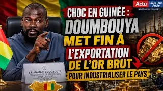 Miniature : Guinée : Mamadi Doumbouya Interdit l’Export d’Or Brut – Mise sur la Transformation Locale (Discours)
