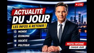Miniature : 🔥 ACTUALITÉS DU JOUR : Les Infos Qui Font Trembler Le Monde Aujourd’hui ! 🌍📰