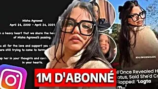 Miniature : Elle voulait 1M d'abonnés mais s'est S*icidée (Misha Agrawal) @ADAMLERIGOLOW2