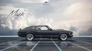 Miniature : 1970 FORD MUSTANG MACH 1 - ☁️ Retrowave Artwork