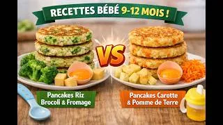 Miniature : “Que donner à bébé 9-12 mois ? 🍼 2 Pancakes Sains & Rapides (DME)”