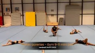 Miniature : Portes ouvertes - Eté 3-  gym 9-11 ans - mini perf - vendredi 24/07/2026