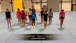 Miniature : Portes ouvertes - Eté 3-  gym 7-14 ans - groupe 2 - vendredi 24/07/2026
