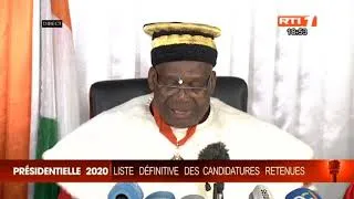 Miniature : PRESIDENTIELLE 2020   LISTE DEFINITIVE DES CANDIDATURES RETENUES