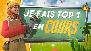 Miniature : J'AI FAIT TOP 1 SUR FORTNITE PENDANT LES COURS (c'est abusé)
