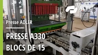 Miniature : Presse ADLER A330 | Blocs de 15