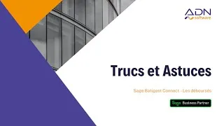 Miniature : Comment gérer vos déboursés dans Sage Batigest Connect ?