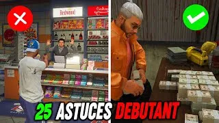 Miniature : 25 astuces INDISPENSABLES pour bien débuter sur GTA Online !