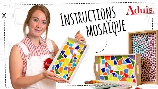 Miniature : DIY | Mosaïque pour débutants | instructions détaillées | Astuces & Conseils | Plateau avec mosaïque