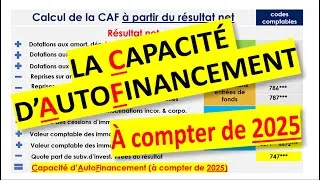 Miniature : La Capacité d'AutoFinancement (CAF) à compter de 2025 !