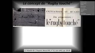 Miniature : Joris Vincent - Le rugby peut-il encore être éducatif ? - Regard historique - AEEPS Lille