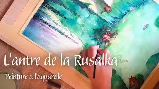 Miniature : L'antre de la Rusalka | Peinture à l'aquarelle