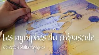 Miniature : Collection d'aquarelles Nuits féeriques | les nymphes du crépuscule