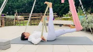 Miniature : RESTORATIVE AERIAL YOGA / psoas & lombaires 