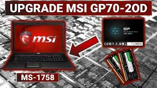 Miniature : Upgrade réparation MSI GP70-2OD ( MS-1758 ) SSD + Ram + démontage et nettoyage + pâte thermique