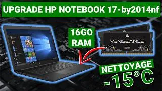 Miniature : Tuto upgrade PC portable HP Notebook 17-by2014nf RAM + nettoyage + pâte thermique. Gros BOOST !