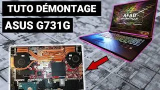 Miniature : Tuto démontage PC portable ASUS ROG Strix G731G (Coque, batterie, Carte mère, SSD)