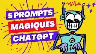 Miniature : 5 PROMPTS MAGIQUES pour ton BLOG WORDPRESS avec CHATGPT, SITE DE NICHE, AFFILIATION AMAZON 2023 !!!