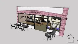 Miniature : Modification d'une façade Sketchup, V-ray