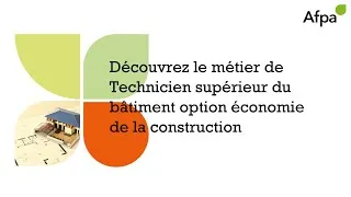 Miniature : Découverte métier - Technicien supérieur du bâtiment option économie de la construction