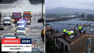 Miniature : Inondations Choc dans les Pyrénées-Orientales : Voitures Emportées par l'Agly à Estagel !