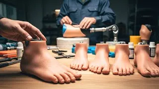 Miniature : Fausses Jambes Et Pieds / Processus Secret De Fabrication Pour Les Personnes Sans Jambes