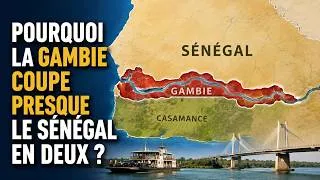 Miniature : Pourquoi la Gambie coupe presque le Sénégal en deux ? L'histoire d'une frontière coloniale