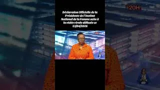 Miniature : Bénin : la Présidente de l’INIF réagit officiellement à la vidéo virale