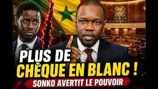 Miniature : SONKO CHARGE LE POUVOIR  « PLUS DE CHÈQUE EN BLANC