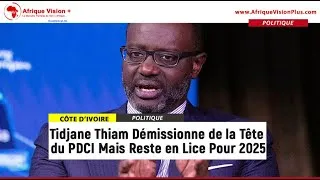 Miniature : Côte d’Ivoire : Tidjane Thiam démissionne de la tête du PDCI mais reste en lice pour 2025