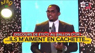 Miniature : DICOURS DE SAMUEL ETO'O À LA CEREMONIE DU BALLON D'OR #afrotv