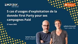 Miniature : WEBINAR - 5 cas d'usages d'exploitation de la donnée First Party pour ses campagnes Paid