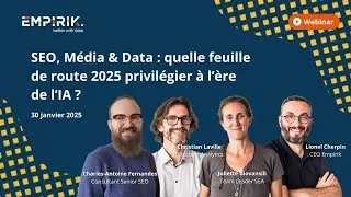 Miniature : WEBINAR - SEO, Média & Data : quelle feuille de route 2025 privilégier à l’ère de l’IA ?