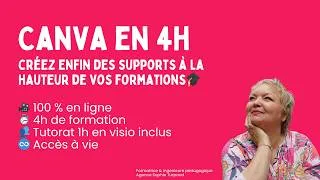 Miniature : Formation Canva pour les formateurs — Créez des supports pros en 4h
