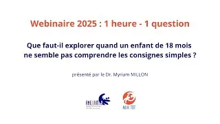 Miniature : Webinaire ANECAMSP : Que faire quand un enfant de 18 mois ne comprend pas les consignes simples ?