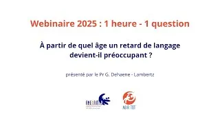 Miniature : Webinaire ANECAMSP : A partir de quel âge un retard de langage devient-il préoccupant ?