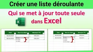 Miniature : Créer une liste déroulante qui se met à jour toute seule dans Excel