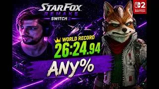 Miniature : Speedrun Star Fox Remake Switch 2 Any% PREVIOUS WORLD RECORD 26:24.94