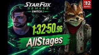 Miniature : Speedrun Star Fox Remake Switch 2 All Stages 1:32:50.96