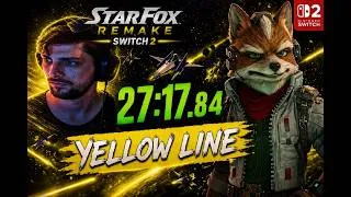 Miniature : Speedrun Star Fox Remake Switch 2 Yellow line 27:17.84