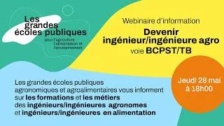 Miniature : Devenir ingénieur agro après une classe prépa BCPST/TB